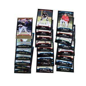 Lot Of 24 MLB Baseball Cards Various Players 2004 Topps Bowman Brand Collectible